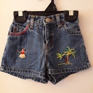 EUC Baby Girl's Embroidered Shorts Size 12 to 18 M